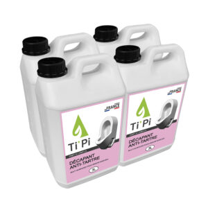 lot 4x décapant anti tartre multisurfaces pour urinoir sans eau 3l (recharge)