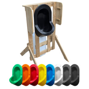 urinoir d’extérieur en palette design bohème & écoresponsable mobilier complet