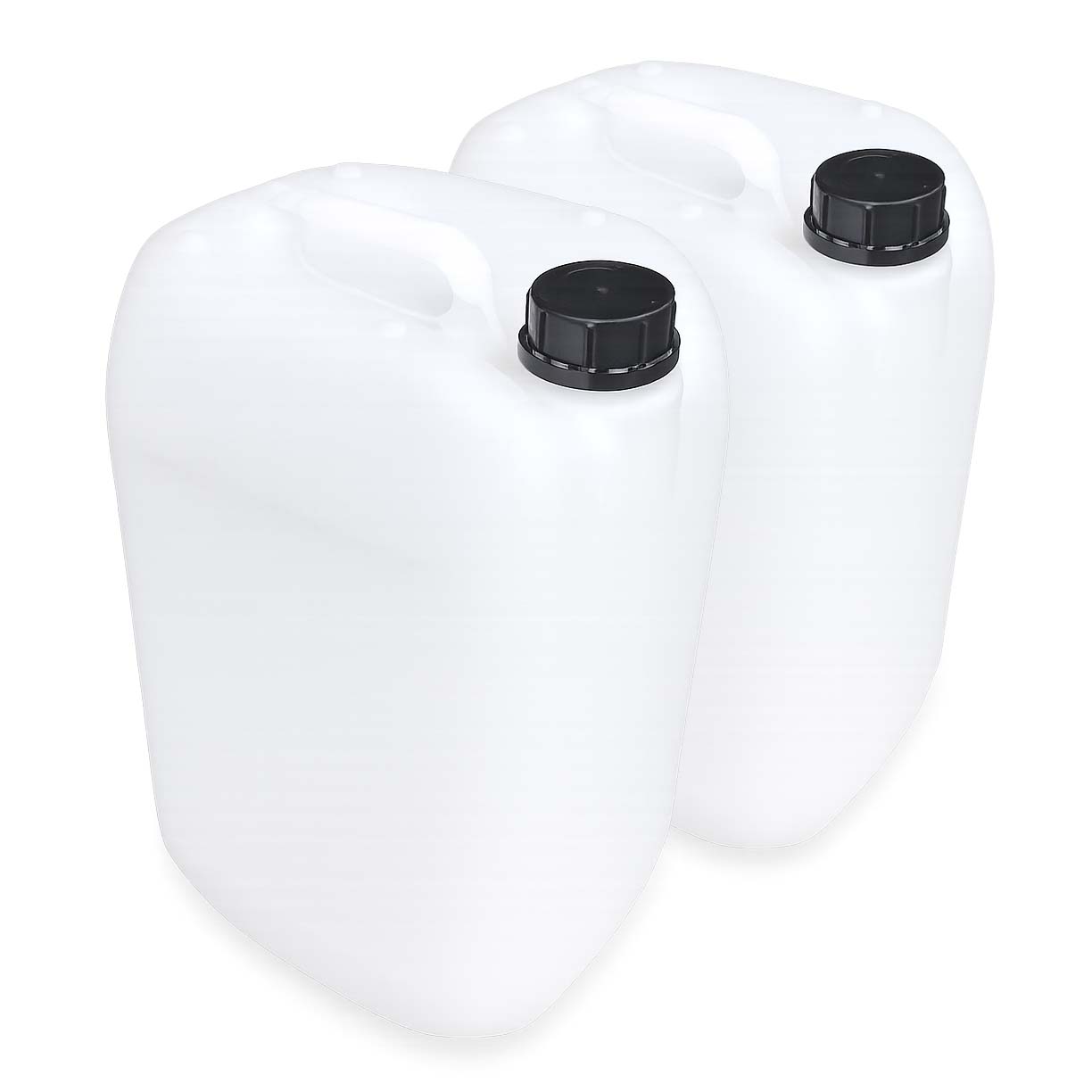 lot 2 x bidon 25 litres avec bouchon réservoir de stockage