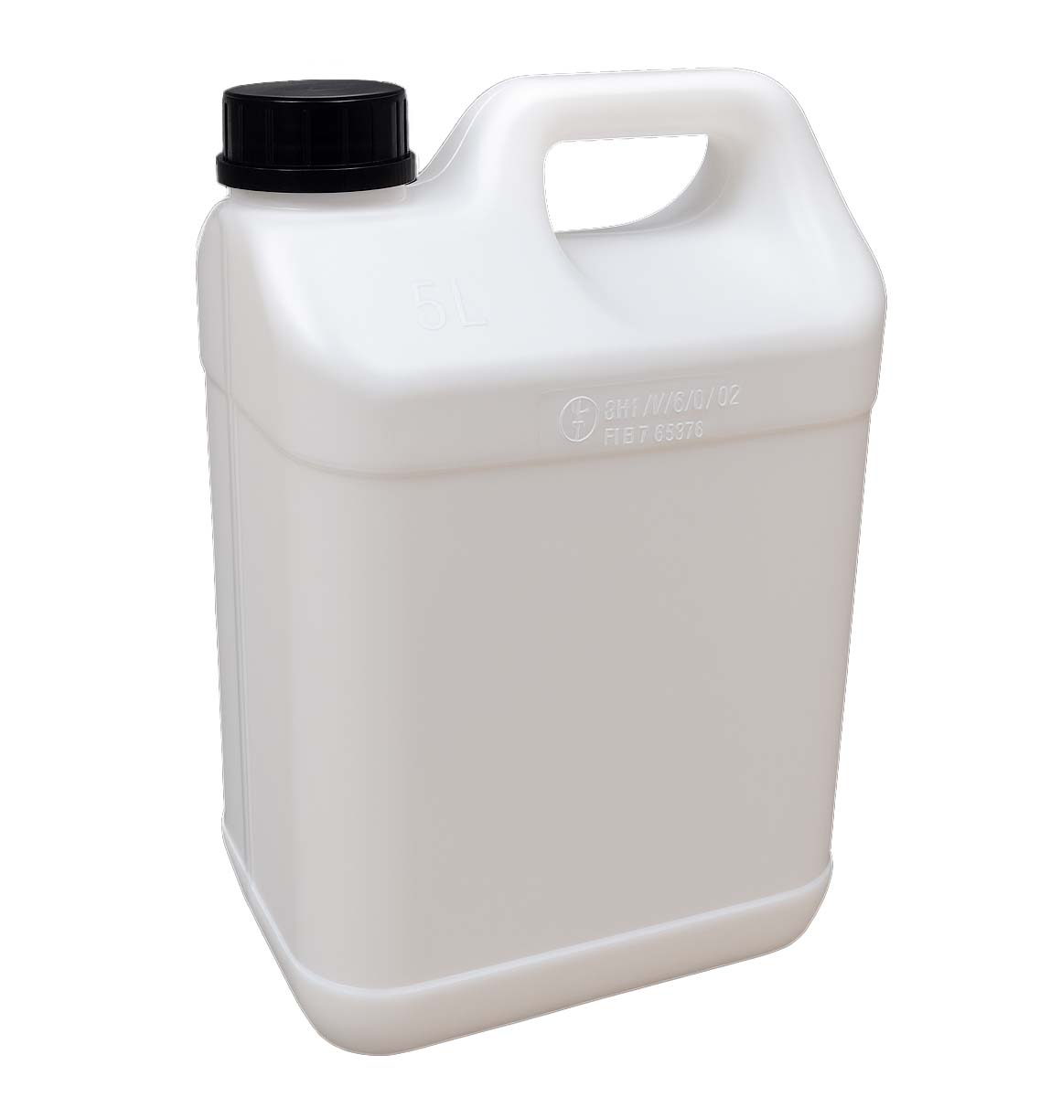 lot 12 bidons/jerricans blanc 5l vides avec ligne de visibilité
